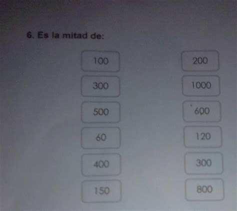 cuál es la mitad de 100 más 100|100 y 200.